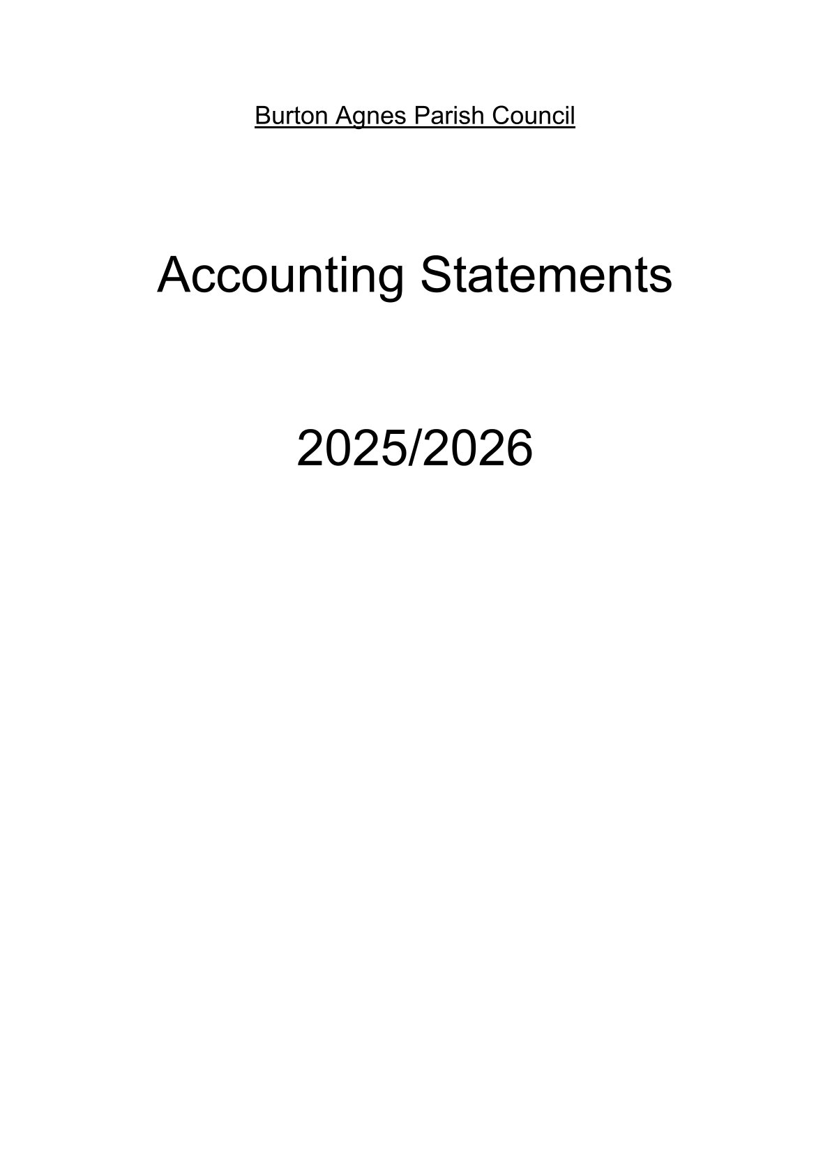 Accounting Statements