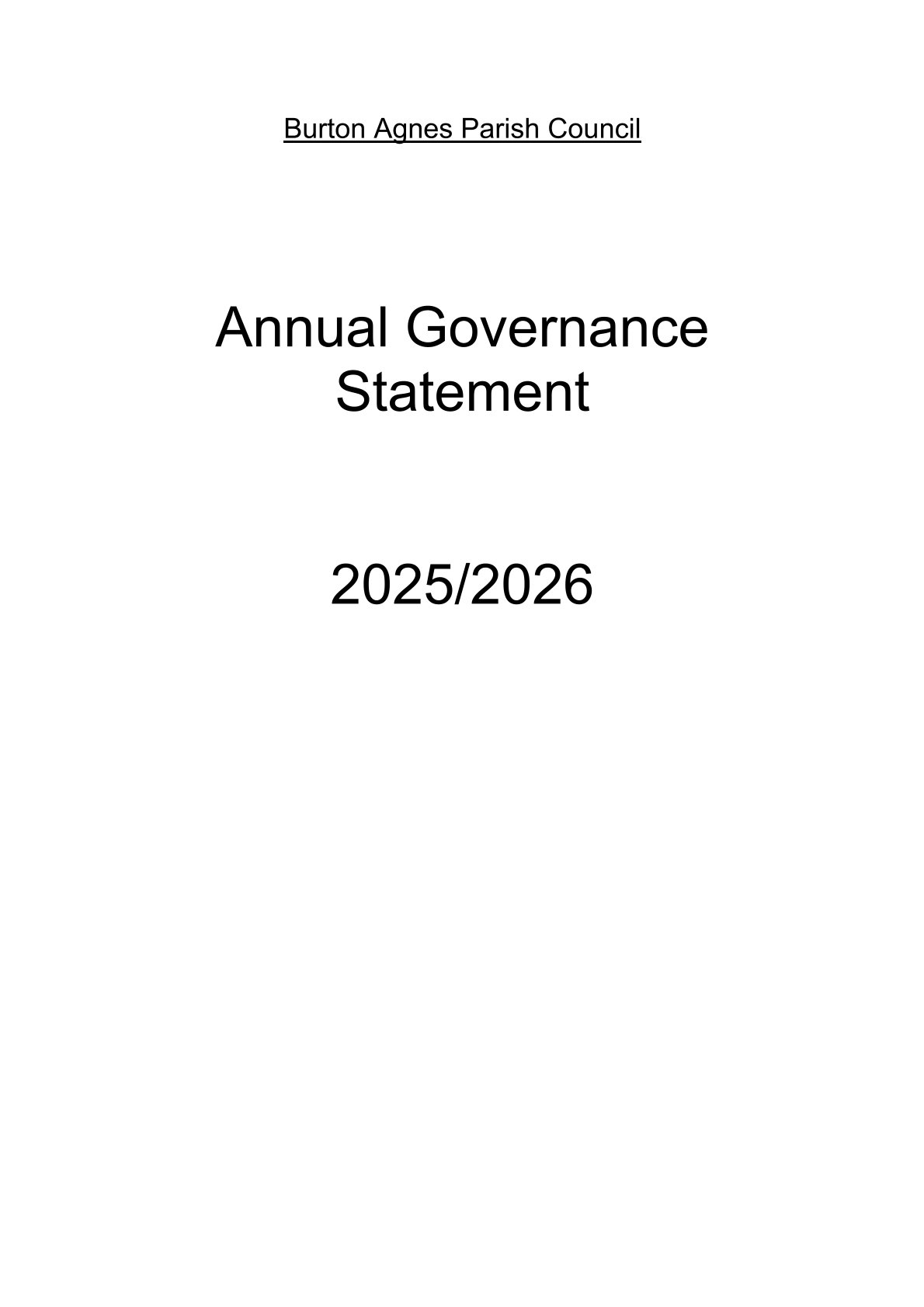 Annual Governance Statement